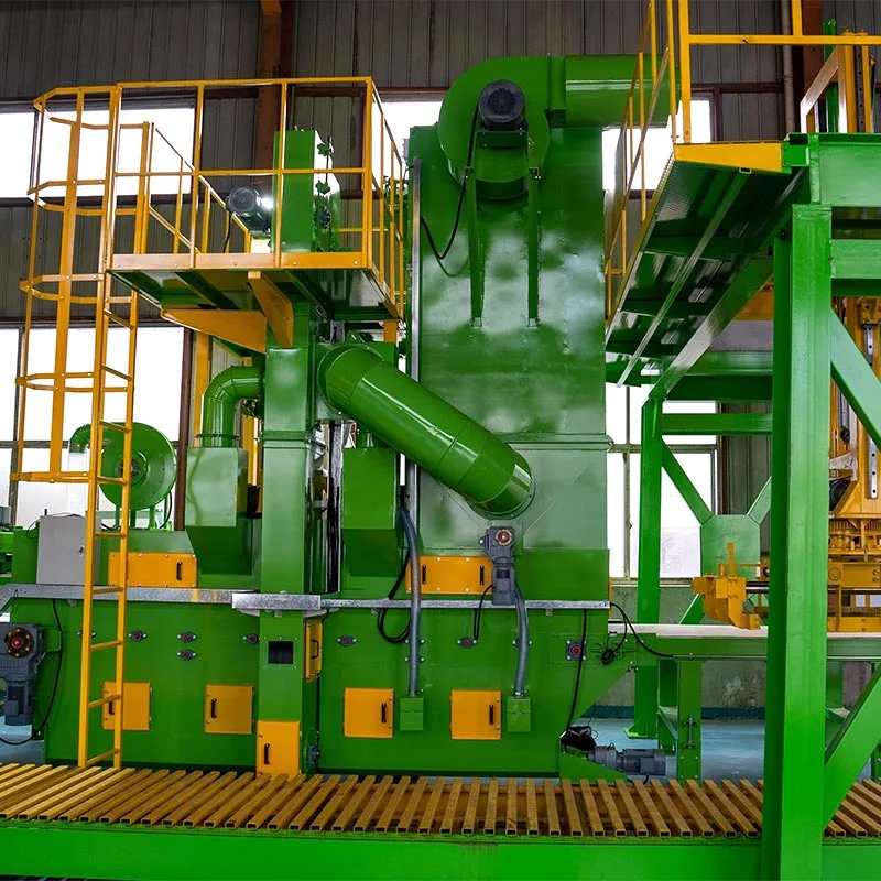 Cemento betono plytų šratinio paviršiaus apdorojimo mašina