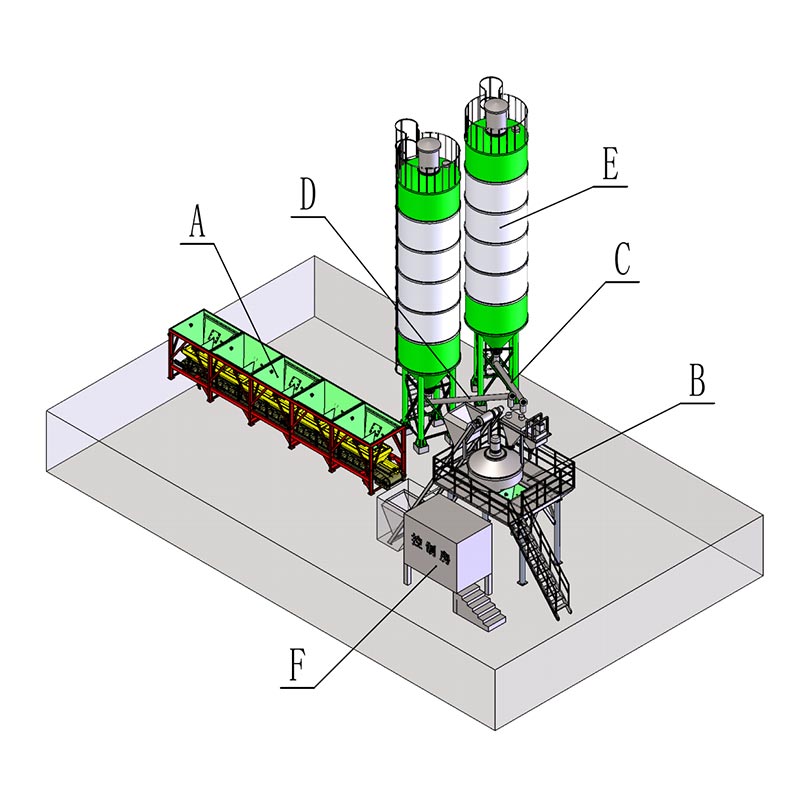 Paruoštas betono maišytuvas